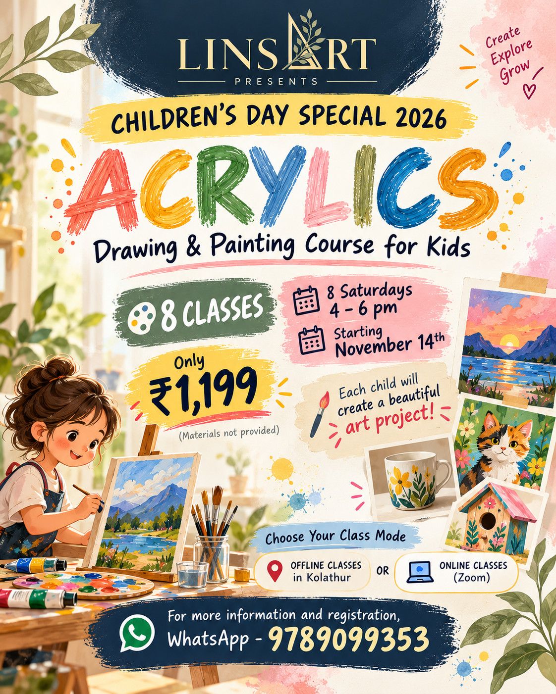 Acrylics – Drawing & Painting for Kids