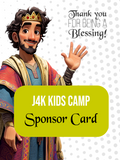 Kids Camp Sponsor Card